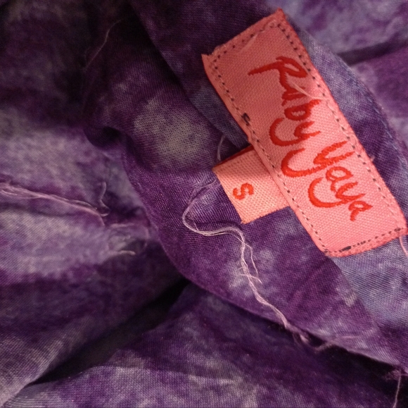 Ruby Yaya boho beach skirt purple & pearl beaded in size S - Picture 5 of 8